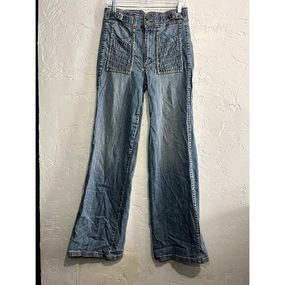 Radcliffe London flare high rise jeans womens 30 y2k retro 90s kawaii flared - Picture 1 of 10